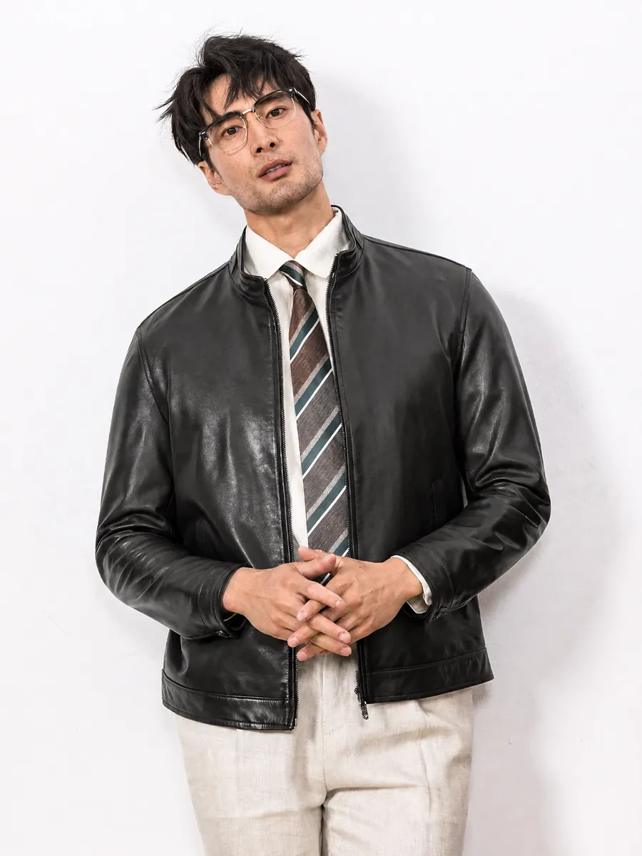 Goatskin Retro Jacket — side view