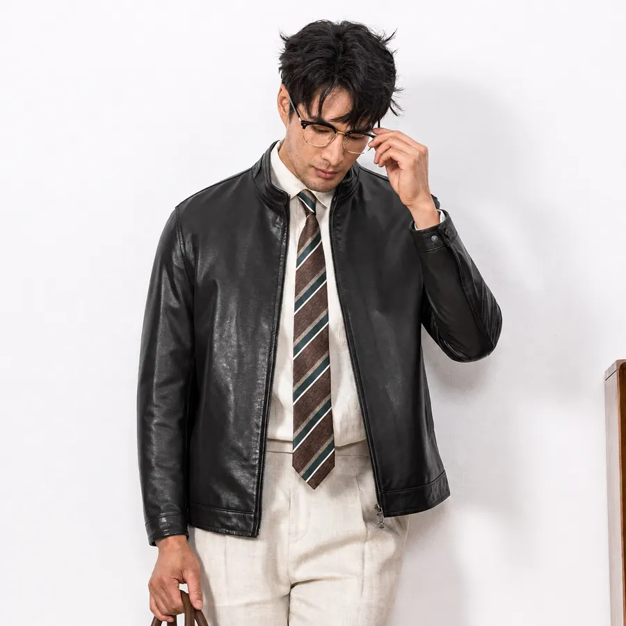 Goatskin Retro Jacket — detail view